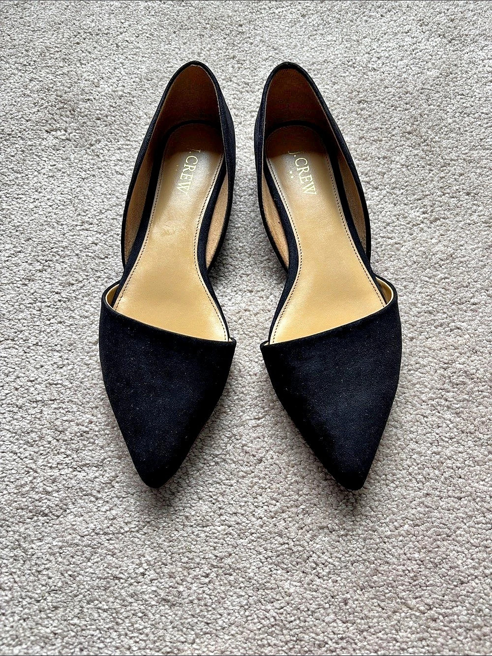 J.Crew Black D’Orsay Flats